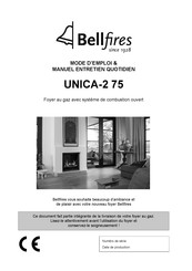 Bellfires UNICA-2 75 Mode D'emploi & Manuel Entretien Quotidien