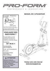 Pro-Form PFiVEL74413.0 Manuel De L'utilisateur