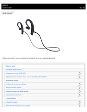 Sony MDR-XB80BS Guide D'aide