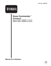 Toro Snow Commander 38601 Manuel De L'utilisateur