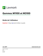 Lexmark M3100 Serie Guide De L'utilisateur