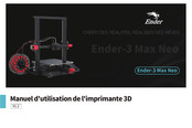 Ender Ender-3 Max Neo Manuel D'utilisation