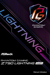 ASROCK PHANTOM GAMING Z790 LIGHTNING WIFI Manuel Utilisateur