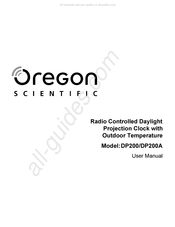 Oregon Scientific DP200A Mode D'emploi