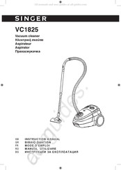 Singer VC1825 Mode D'emploi