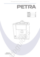 Petra Compact4All Juicer Mode D'emploi