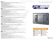 NewStar Neomounts LED-VW1750BLACK Manuel D'instructions