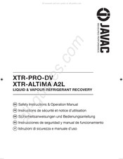 JAVAC XTR-PRO-DV Notice D'utilisation