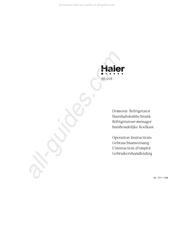 Haier HF-105 Instructions D'emploi