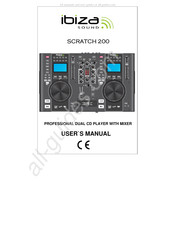 Ibiza sound SCRATCH 200 Mode D'emploi