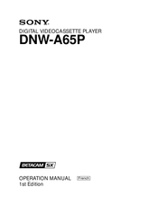 Sony DNW-A65P Mode D'emploi