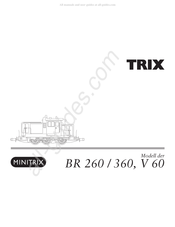 Trix Minitrix V 60 Serie Mode D'emploi