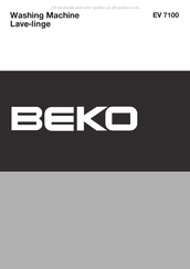 Beko EV7100 Mode D'emploi