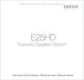 EDIFIER E25HD Guide D'utilisateur