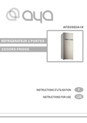 AYA AFD2002A+X Instructions D'utilisation