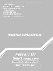 Thrustmaster Ferrari GT 3-in-1 Rumble Force Manuel D'utilisateur