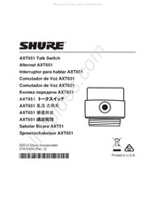 Shure Alternat AXT651 Mode D'emploi