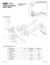 Uline H-7575 Mode D'emploi