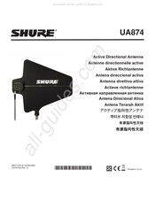 Shure UA874 Mode D'emploi