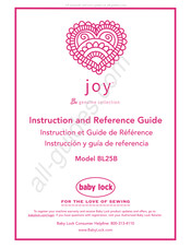 Baby Lock joy BL25B Guide De Référence