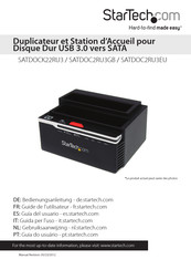 StarTech SATDOCK22RU3 Guide De L'utilisateur