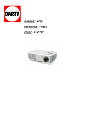 Acer H5360 Série Guide Utilisateur
