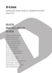 D-Link DSL-2751 Guide D'installation