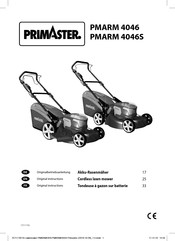 PrimAster PMARM 4046 Instructions Originales