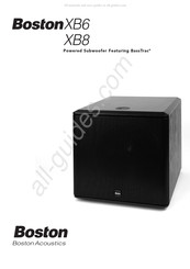 Boston Acoustics XB8 Mode D'emploi