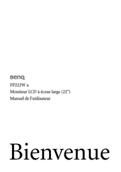 Benq FP222W a Manuel De L'utilisateur