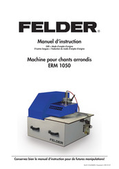 Felder ERM 1050 Manuel D'instruction