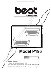Broan BEST P195 Mode D'emploi