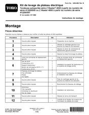 Toro 147-1660 Instructions De Montage