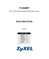 Zyxel P-334WT Guide De Démarrage Rapide