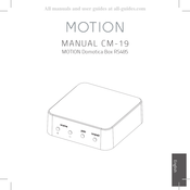 Motion CM-19 Mode D'emploi