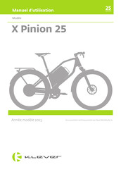 Klever X Pinion 25 Manuel D'utilisation