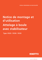 KNOTT KS35 Notice De Montage Et D'utilisation