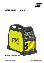 ESAB EMP 205ic c.a. Manuel D'instructions