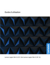 Lenovo Legion Slim 5i Serie Guide D'utilisation
