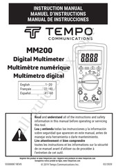 Tempo Communications MM200 Manuel D'instructions