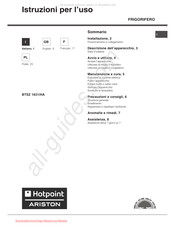 Hotpoint Ariston BTSZ 1631/HA Mode D'emploi