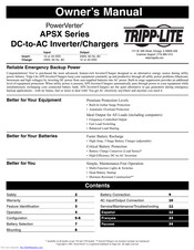 Tripp-Lite PowerVerter APSX2012 Manuel Du Propriétaire