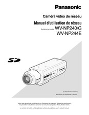 Panasonic WV-NP240/G Manuel D'utilisation