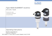 Burkert 8222 ELEMENT Manuel D'utilisation