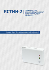 Sentera Controls RCTHH-2 Instructions De Montage Et Mode D'emploi