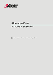Alde AquaClear Instructions D'installation