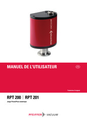 Pfeiffer Vacuum RPT 201 Manuel De L'utilisateur