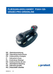 probst FXAH-120-GRABO-PRO-GREENLINE Instructions D'emploi