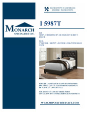 Monarch Specialties I 5987T Instructions D'assemblage