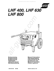 ESAB LHF 630 Manuel D'instructions